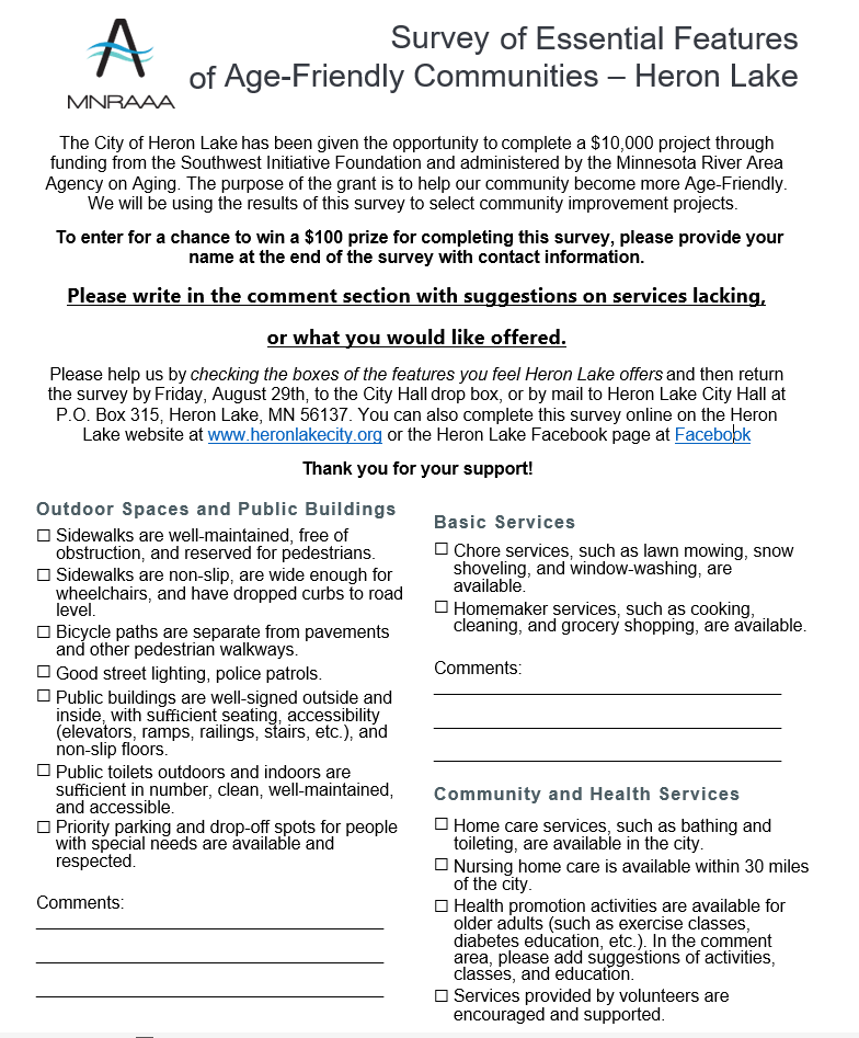A survey document